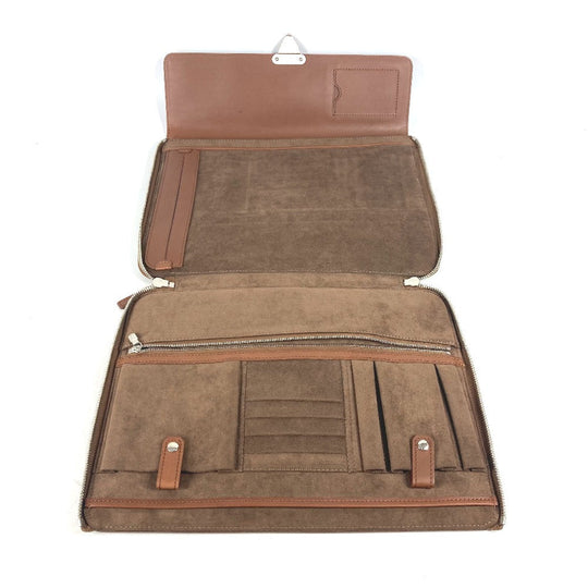 LOUIS VUITTON Clutch bag M56278 Nomad leather Brown Nomad Honore mens Used Authentic