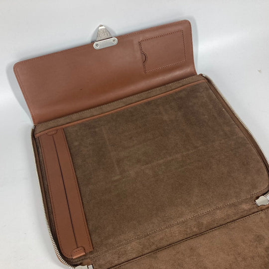 LOUIS VUITTON Clutch bag M56278 Nomad leather Brown Nomad Honore mens Used Authentic