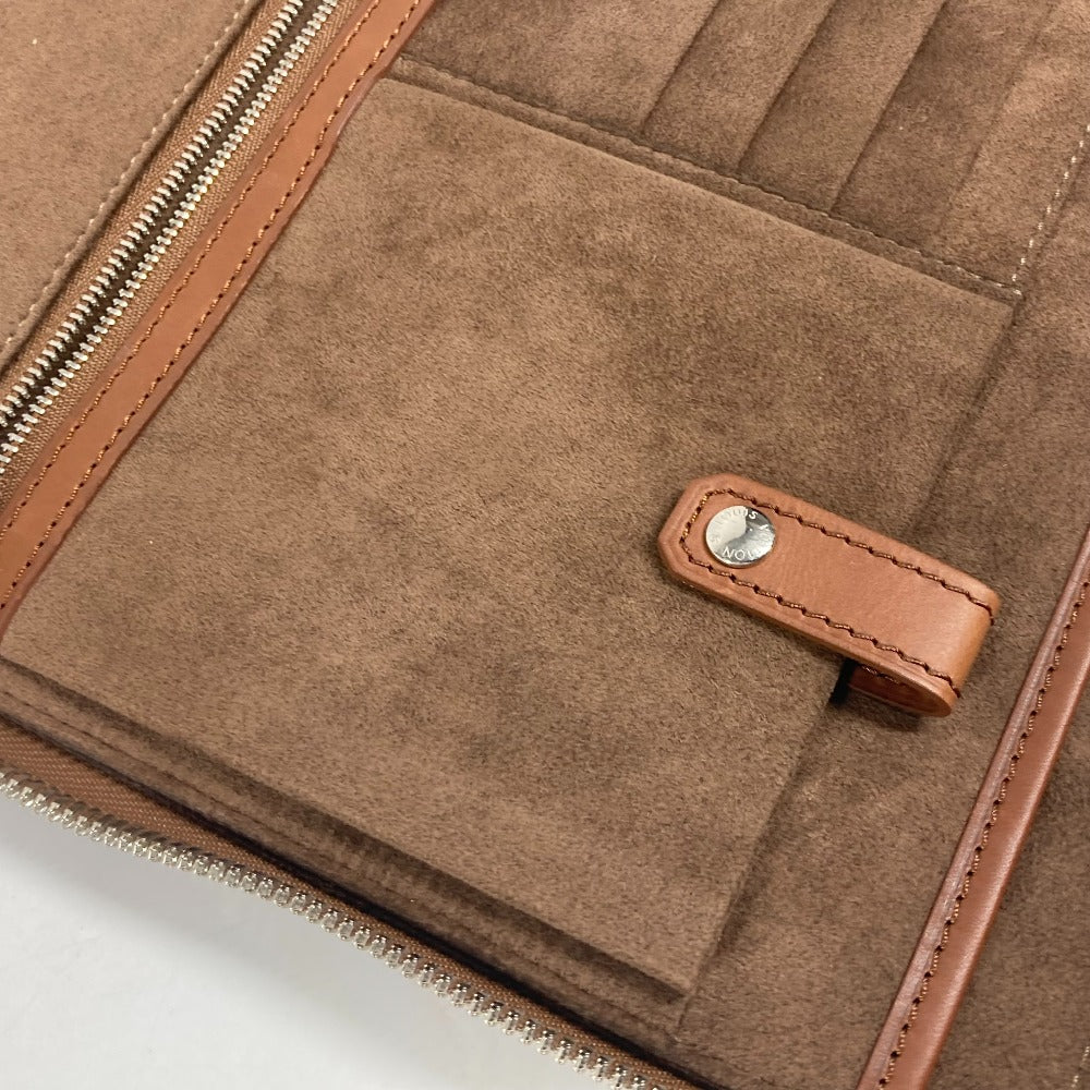 LOUIS VUITTON Clutch bag M56278 Nomad leather Brown Nomad Honore mens Used Authentic
