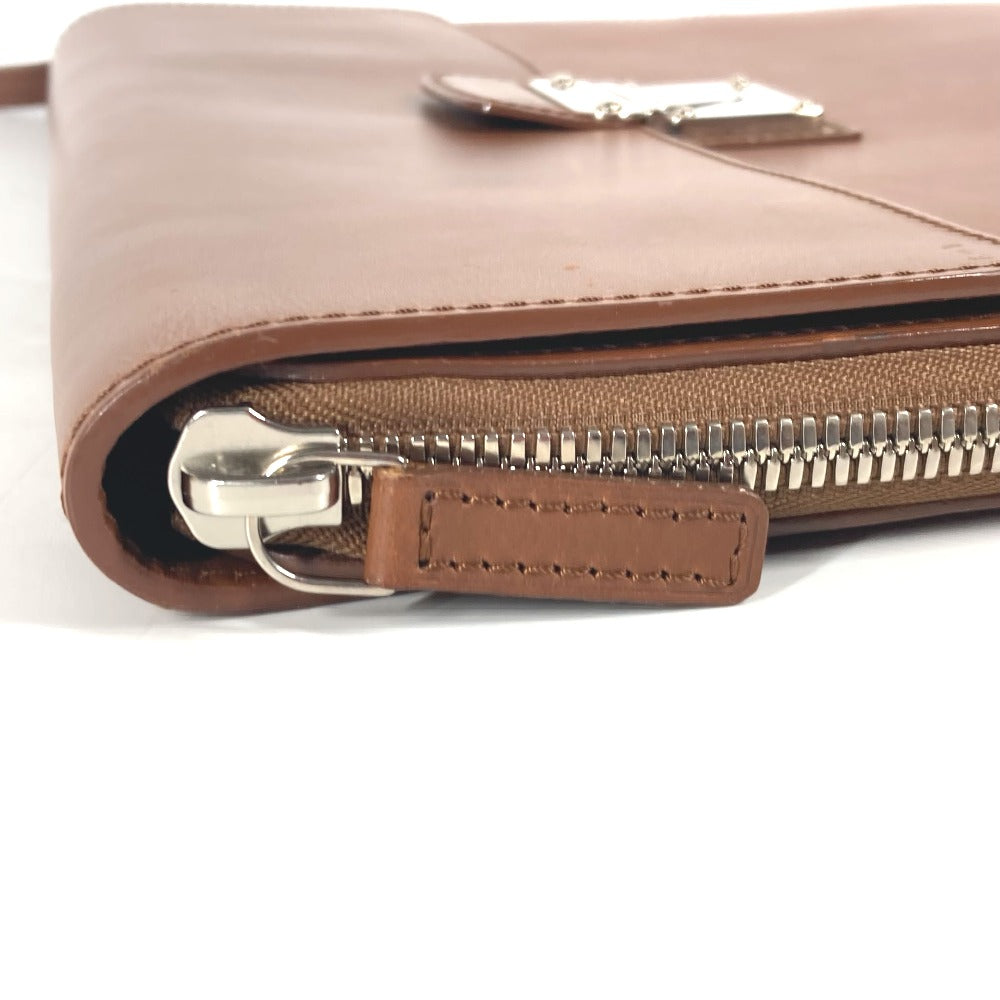 LOUIS VUITTON Clutch bag M56278 Nomad leather Brown Nomad Honore mens Used Authentic