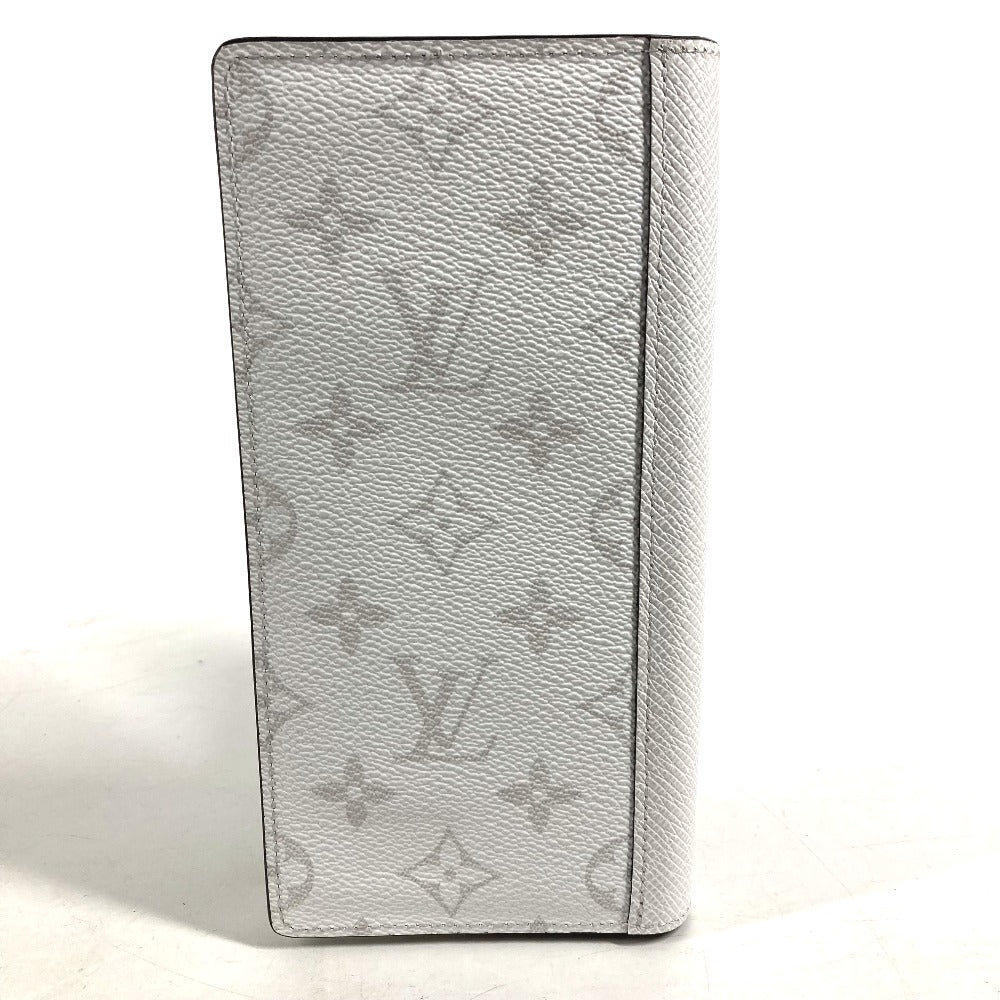 LOUIS VUITTON Long Wallet Purse M30298 Taiga Leather, Monogram Canvas white Taigalama Portefeuille Braza mens Used Authentic