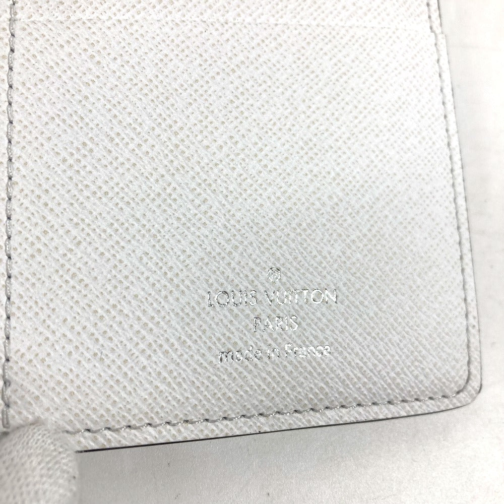 LOUIS VUITTON Long Wallet Purse M30298 Taiga Leather, Monogram Canvas white Taigalama Portefeuille Braza mens Used Authentic