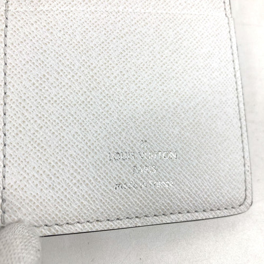 LOUIS VUITTON Long Wallet Purse M30298 Taiga Leather, Monogram Canvas white Taigalama Portefeuille Braza mens Used Authentic