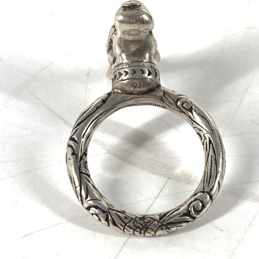 GUCCI Ring SV925 Silver Rabbit Anger Forest Rabbit Head mens 16 Used Authentic