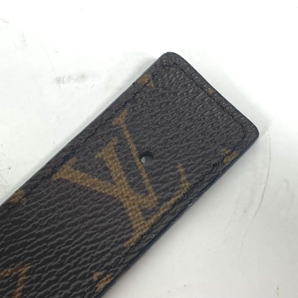 LOUIS VUITTON belt M9453W Monogram canvas Brown Monogram Suntulle LV Initial Women 80 Used Authentic