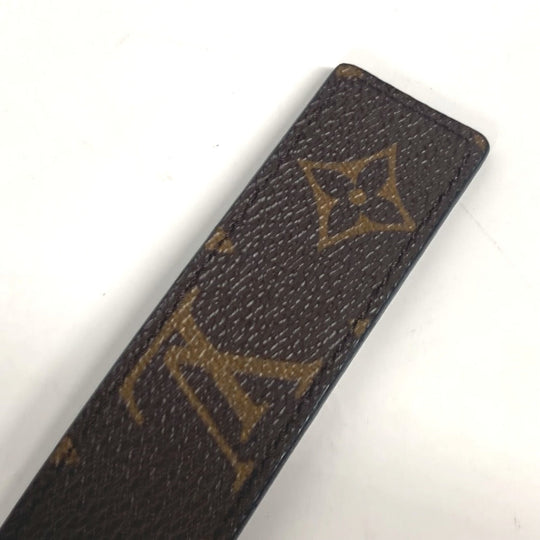 LOUIS VUITTON belt M9453W Monogram canvas Brown Monogram Suntulle LV Initial Women 80 Used Authentic