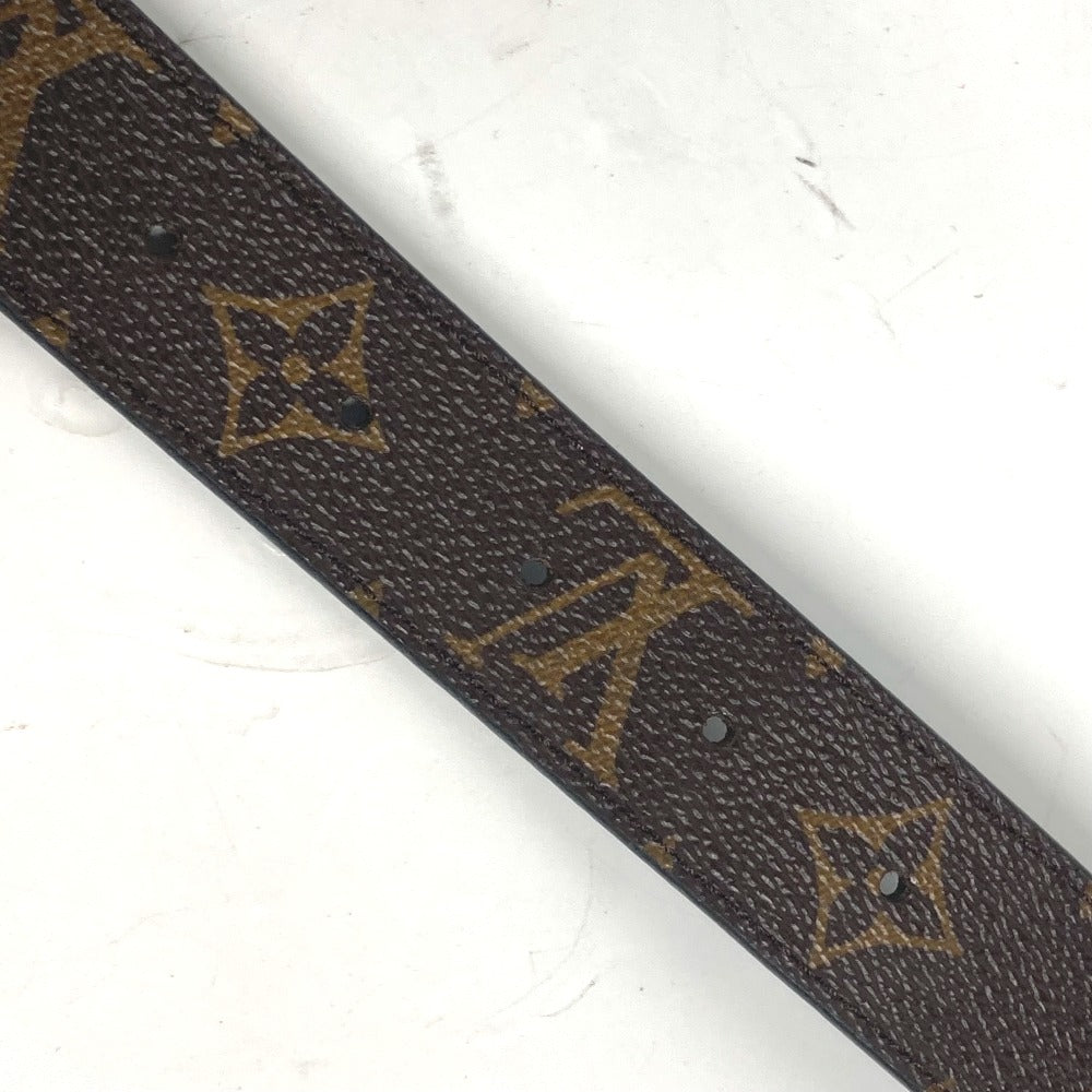 LOUIS VUITTON belt M9453W Monogram canvas Brown Monogram Suntulle LV Initial Women 80 Used Authentic
