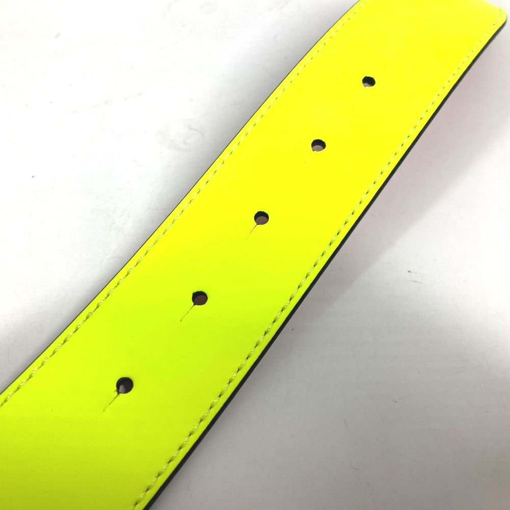 Christian Louboutin belt 1205285 leather yellow CL logo mens 85 Used Authentic