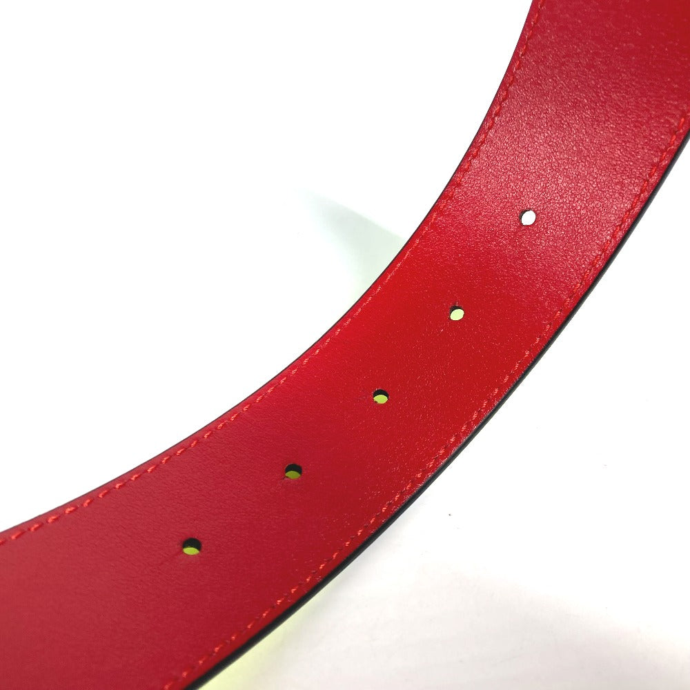 Christian Louboutin belt 1205285 leather yellow CL logo mens 85 Used Authentic