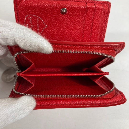 LOUIS VUITTON Folded wallet M82103  leather Red Kusama Yayoi Collaboration LVxYK Portefeuille Claire Women Used Authentic