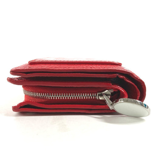 LOUIS VUITTON Folded wallet M82103  leather Red Kusama Yayoi Collaboration LVxYK Portefeuille Claire Women Used Authentic