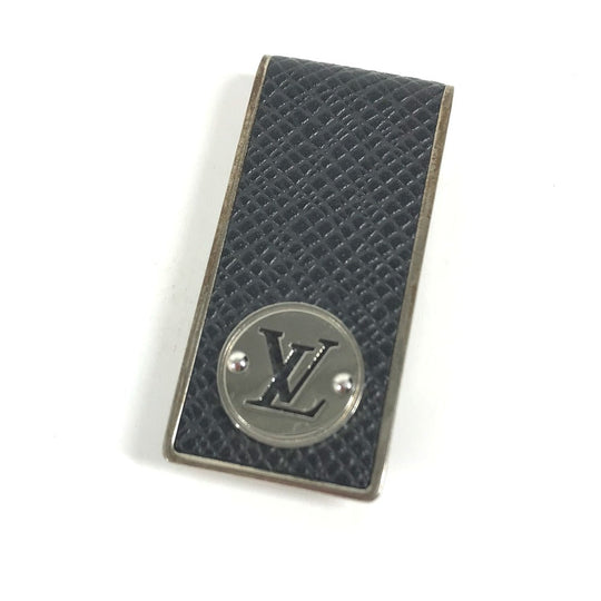 LOUIS VUITTON Money clip M00271 Taiga Leather, Metal black Taiga Pance Abbie Neo LV Club mens Used Authentic