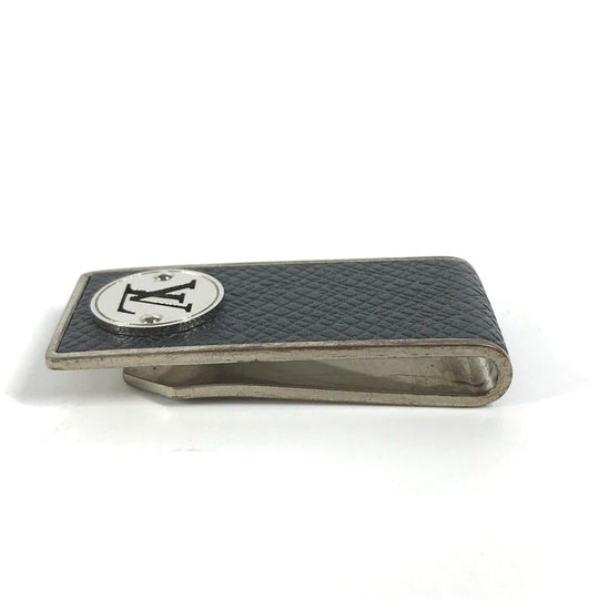 LOUIS VUITTON Money clip M00271 Taiga Leather, Metal black Taiga Pance Abbie Neo LV Club mens Used Authentic