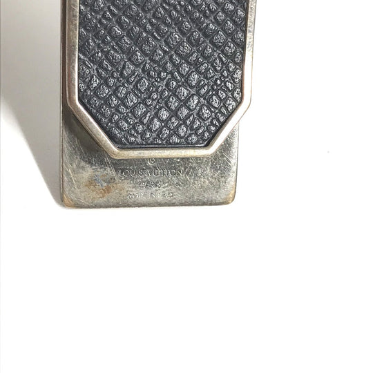 LOUIS VUITTON Money clip M00271 Taiga Leather, Metal black Taiga Pance Abbie Neo LV Club mens Used Authentic