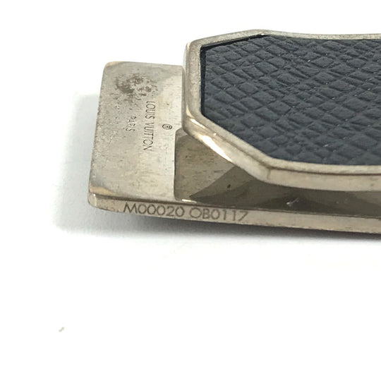 LOUIS VUITTON Money clip M00271 Taiga Leather, Metal black Taiga Pance Abbie Neo LV Club mens Used Authentic
