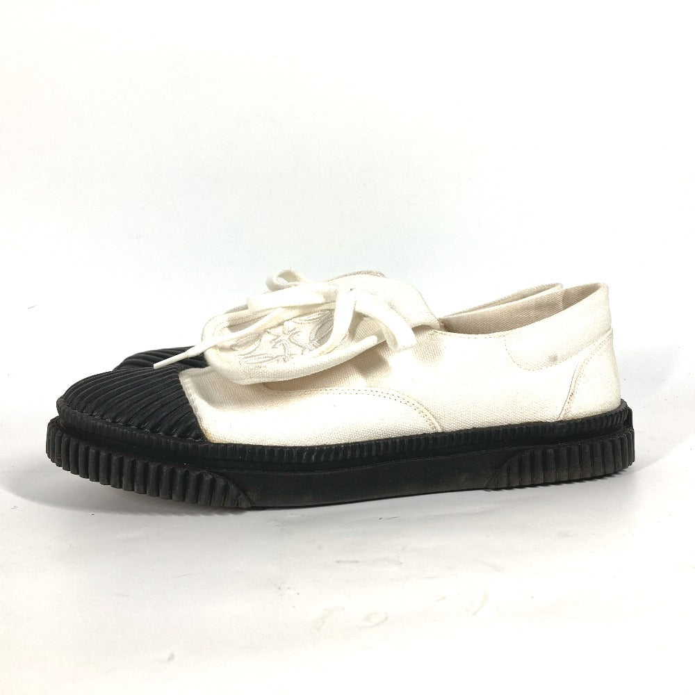LOEWE sneakers L815282X20 Canvas, Rubber white laces shoes anagram Women 38 Used Authentic