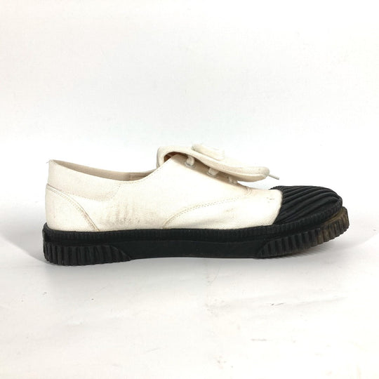 LOEWE sneakers L815282X20 Canvas, Rubber white laces shoes anagram Women 38 Used Authentic