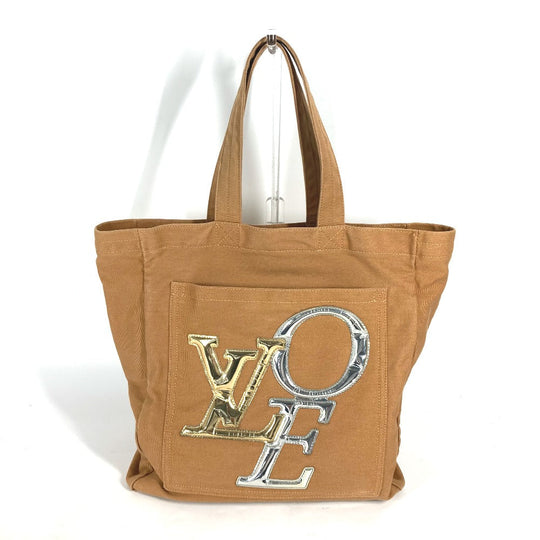 LOUIS VUITTON Shoulder Bag M95466 canvas Brown That's Love LOVE Tote MM Women Used Authentic