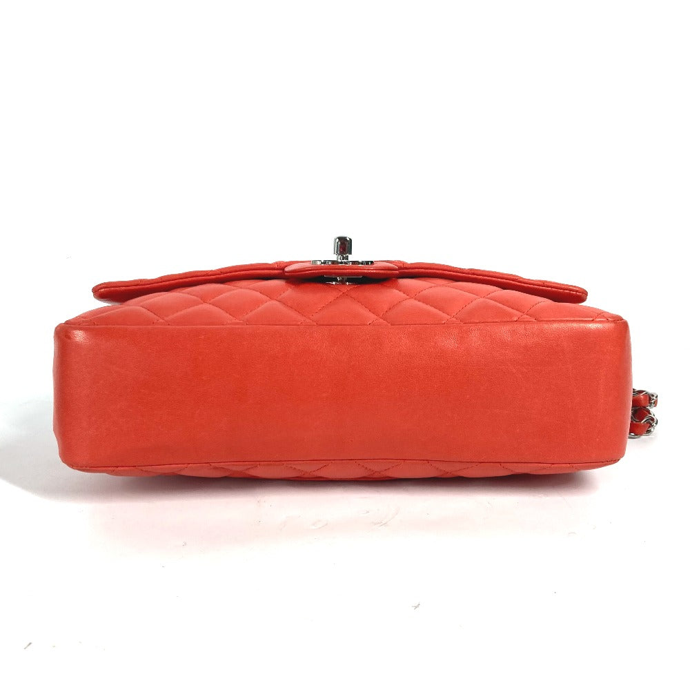 CHANEL Shoulder Bag lambskin Red Shoulder Matelasse 25 Ladybug Strawberry Women Used Authentic