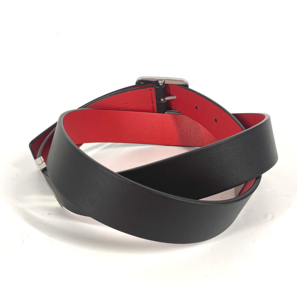 BOTTEGAVENETA belt leather Dark brown reversible mens 100 Used Authentic