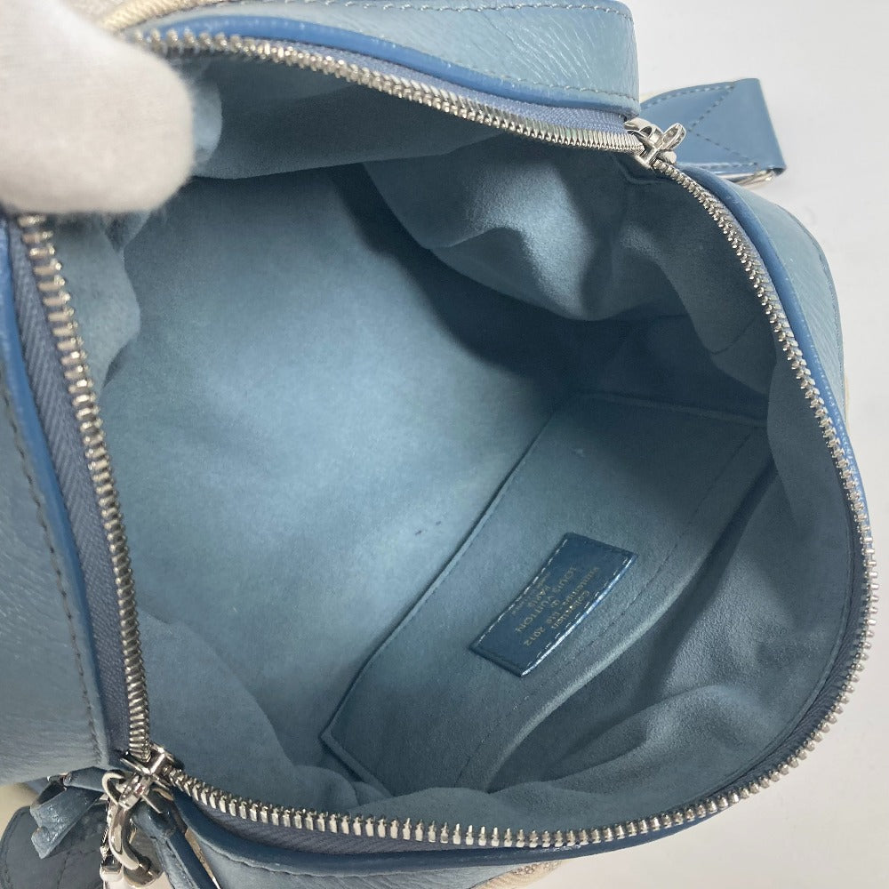 LOUIS VUITTON Shoulder Bag M40706 Monogram denim blue Monogram denim Pochette round Women Used Authentic