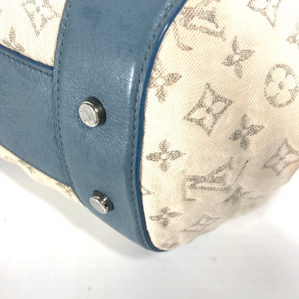 LOUIS VUITTON Shoulder Bag M40706 Monogram denim blue Monogram denim Pochette round Women Used Authentic
