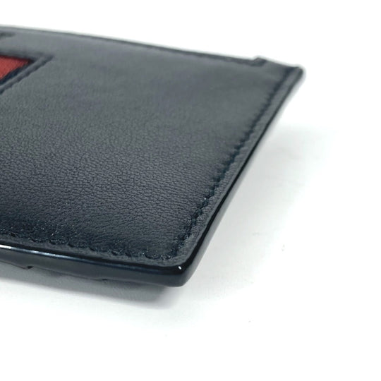 BALLY Coin case BABE.HP leather black Card Case logo fragment case mens Used Authentic