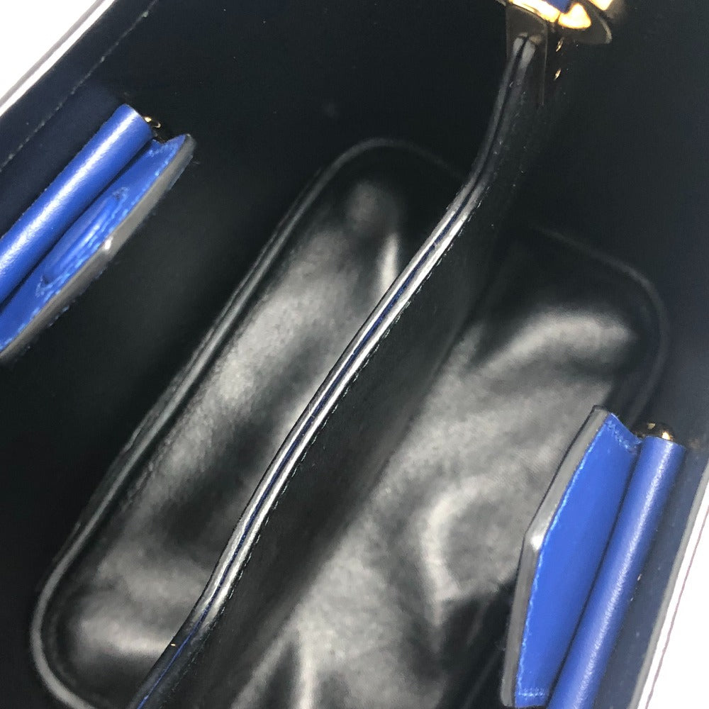 PRADA Tote Bag 1BA212 saffiano leather blue Panniers Women Used Authentic