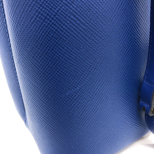 PRADA Tote Bag 1BA212 saffiano leather blue Panniers Women Used Authentic