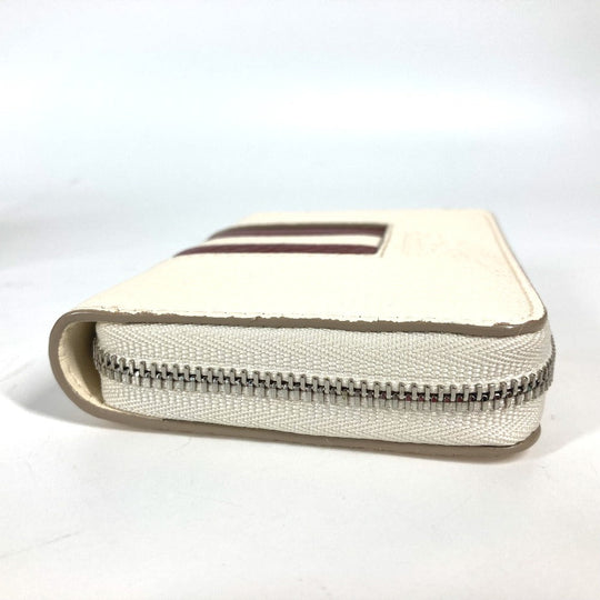 BALLY Coin case TORRIN.TSP leather white logo Wallet Coin Pocket mens Used Authentic