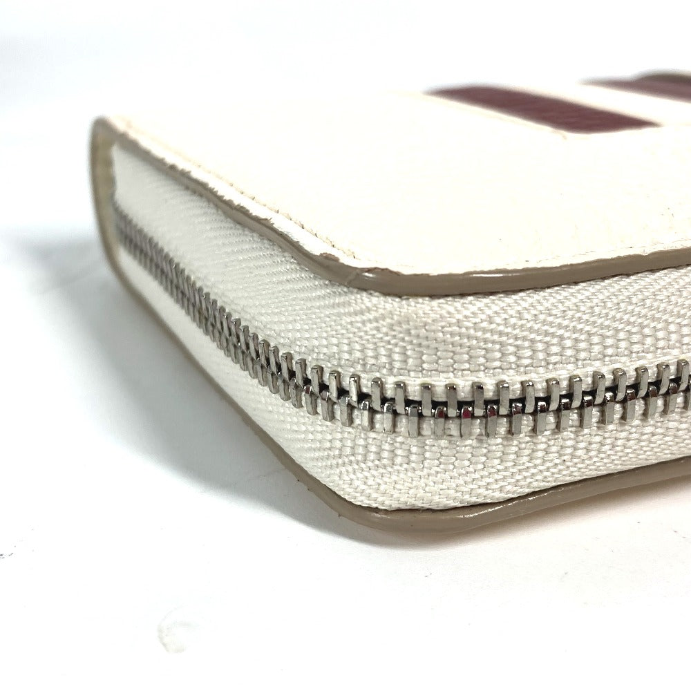 BALLY Coin case TORRIN.TSP leather white logo Wallet Coin Pocket mens Used Authentic
