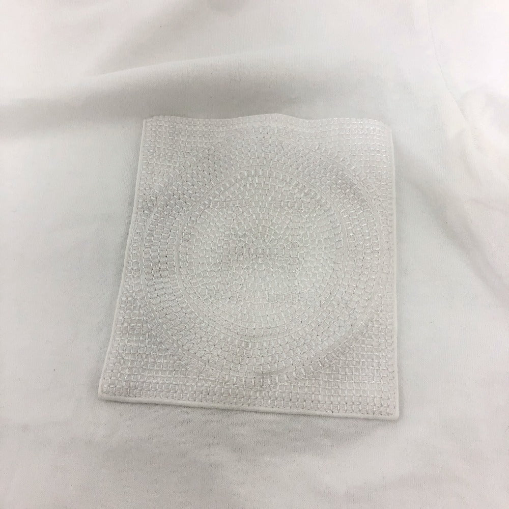 HERMES Short sleeve T-shirt cotton white Embroidered Mosaic H Logo Pocket Women 34 Used Authentic