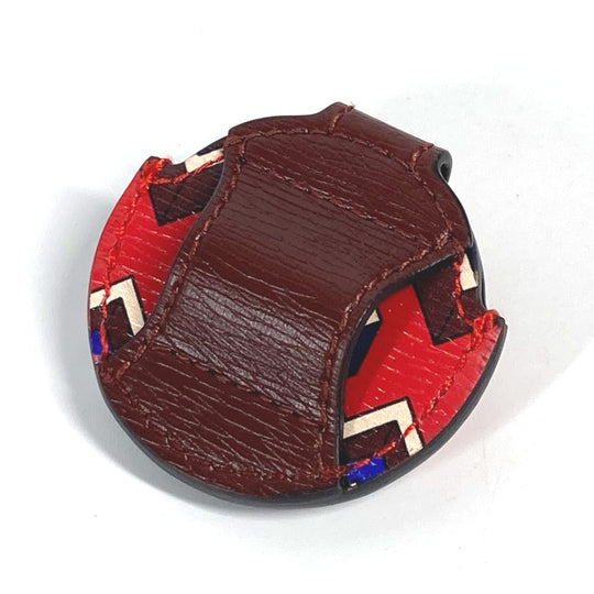 GUCCI charm leather Red AirTag holder AirTag unisex(Unisex) Used Authentic