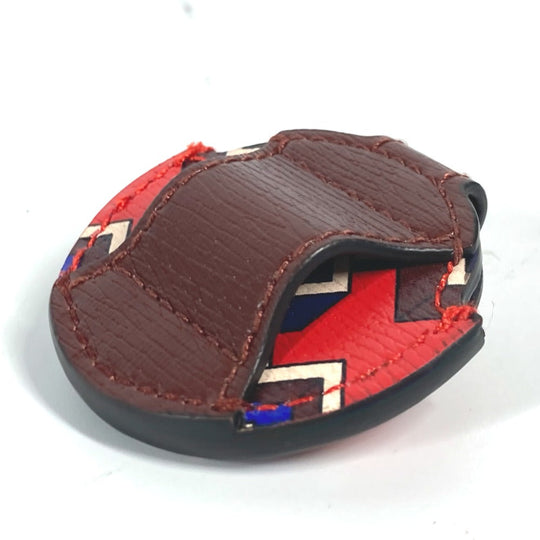 GUCCI charm leather Red AirTag holder AirTag unisex(Unisex) Used Authentic