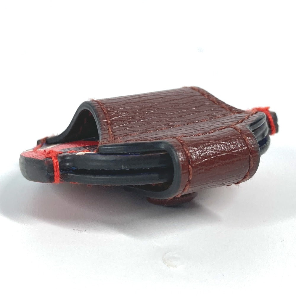 GUCCI charm leather Red AirTag holder AirTag unisex(Unisex) Used Authentic
