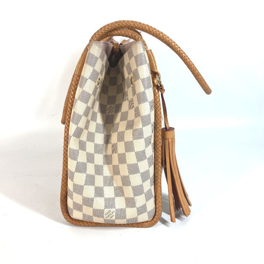 LOUIS VUITTON Shoulder Bag N44027 Damier Azur Canvas white Damier Azur Propriano Women Used Authentic