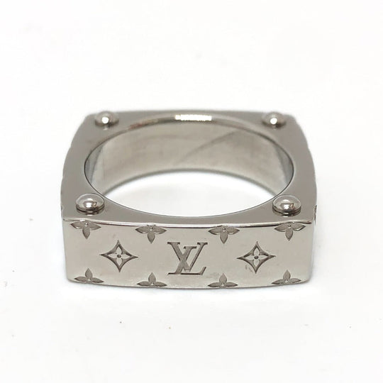 LOUIS VUITTON Ring M00695 metal Silver Ring Monogram Bold L
