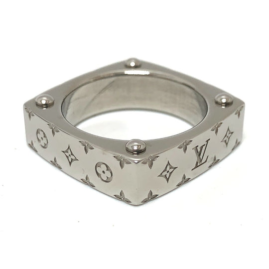 LOUIS VUITTON Ring M00695 metal Silver Ring Monogram Bold L