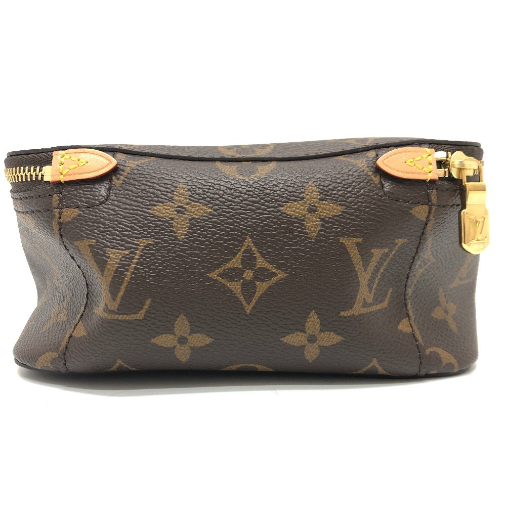 LOUIS VUITTON Cosmetics Pouch M43688 Monogram canvas Brown Monogram Cube de Langemont PM Women Used Authentic