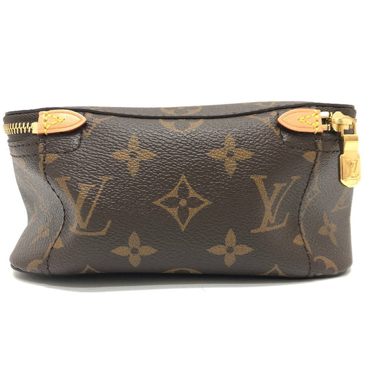 LOUIS VUITTON Cosmetics Pouch M43688 Monogram canvas Brown Monogram Cube de Langemont PM Women Used Authentic