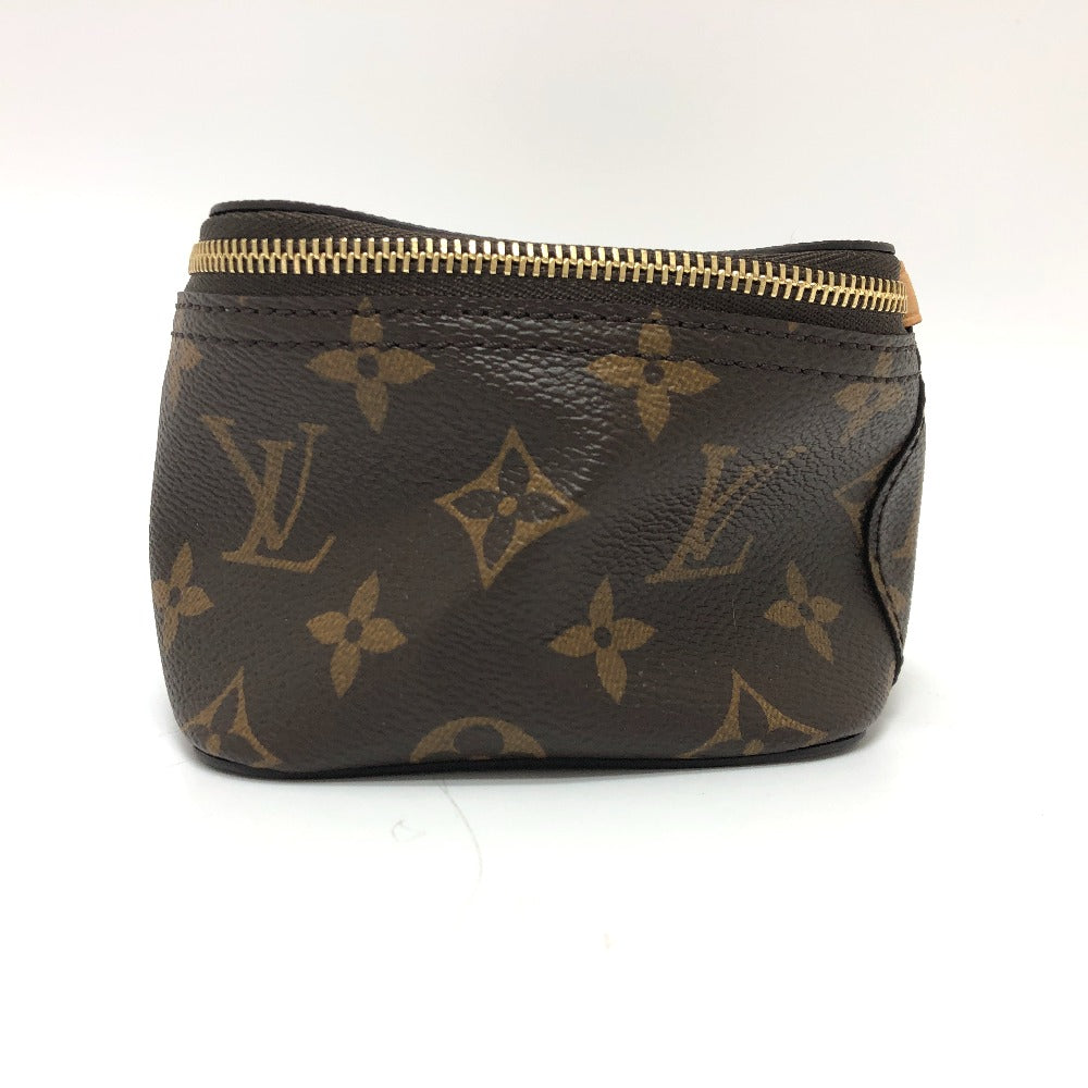 LOUIS VUITTON Cosmetics Pouch M43688 Monogram canvas Brown Monogram Cube de Langemont PM Women Used Authentic