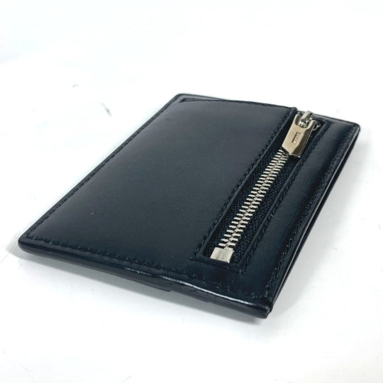 BALLY Coin case BARRIK.A leather black logo Wallet Coin Pocket mens Used Authentic
