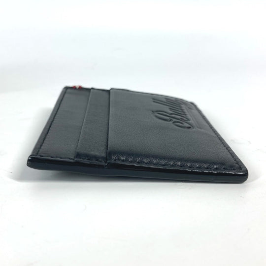 BALLY Coin case BARRIK.A leather black logo Wallet Coin Pocket mens Used Authentic
