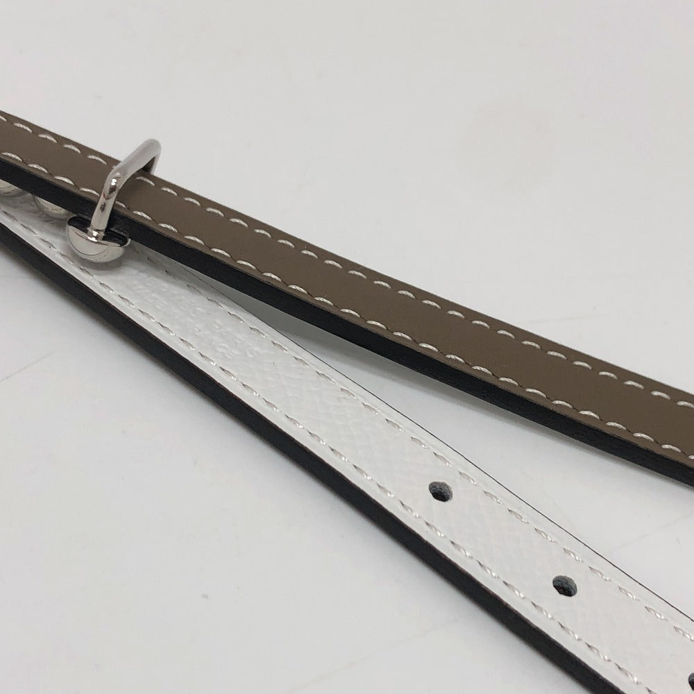 HERMES belt Epsom, Swift gray bubble Women 75 Used Authentic
