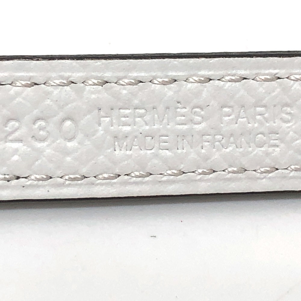 HERMES belt Epsom, Swift gray bubble Women 75 Used Authentic