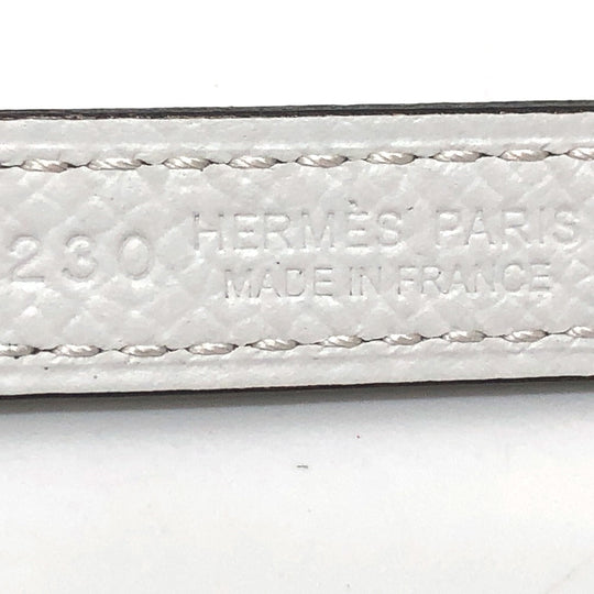 HERMES belt Epsom, Swift gray bubble Women 75 Used Authentic