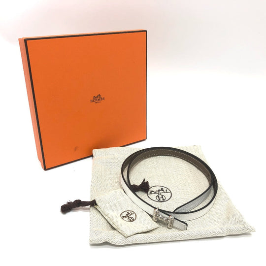 HERMES belt Epsom, Swift gray bubble Women 75 Used Authentic