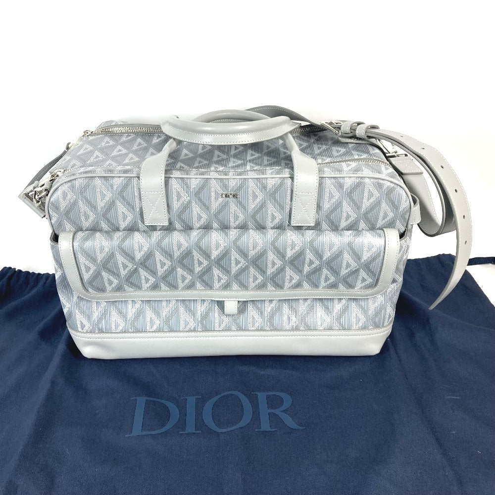 Dior Shoulder Bag 1ESDU035CDP_H42E Canvas, Leather gray CD Diamond Dior Hit the Road Pet Carrier Bag unisex(Unisex) Used Authentic