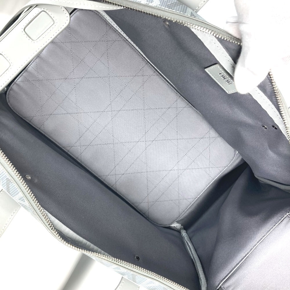 Dior Shoulder Bag 1ESDU035CDP_H42E Canvas, Leather gray CD Diamond Dior Hit the Road Pet Carrier Bag unisex(Unisex) Used Authentic