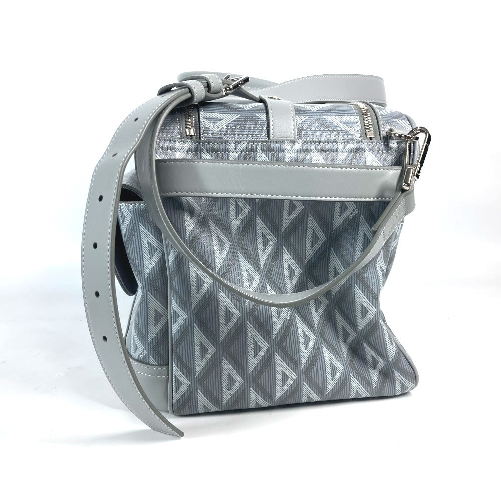 Dior Shoulder Bag 1ESDU035CDP_H42E Canvas, Leather gray CD Diamond Dior Hit the Road Pet Carrier Bag unisex(Unisex) Used Authentic